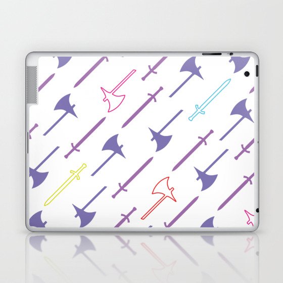 Dungeons & Dragons - Swords and Axes Pattern (Phones/Mugs/Bags) Laptop & iPad Skin