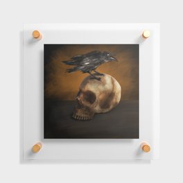 Raven and Skull Floating Acrylic Print