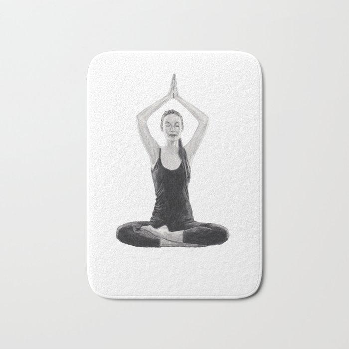 Yoga IV : Charcoal Bath Mat