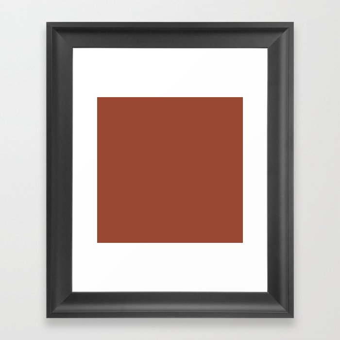 Brick Dust Framed Art Print