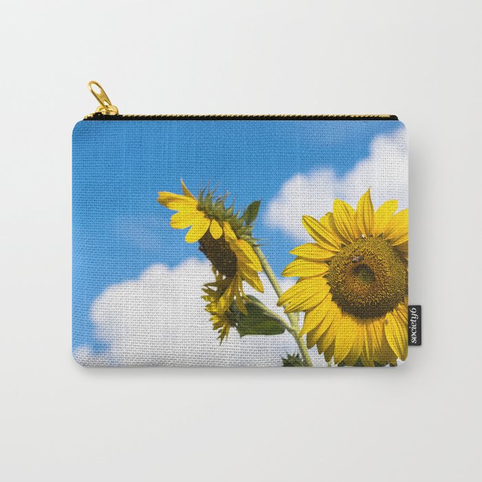 Sunflowers and clouds Carry-All Pouch