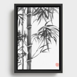 Bamboo Japan Framed Canvas