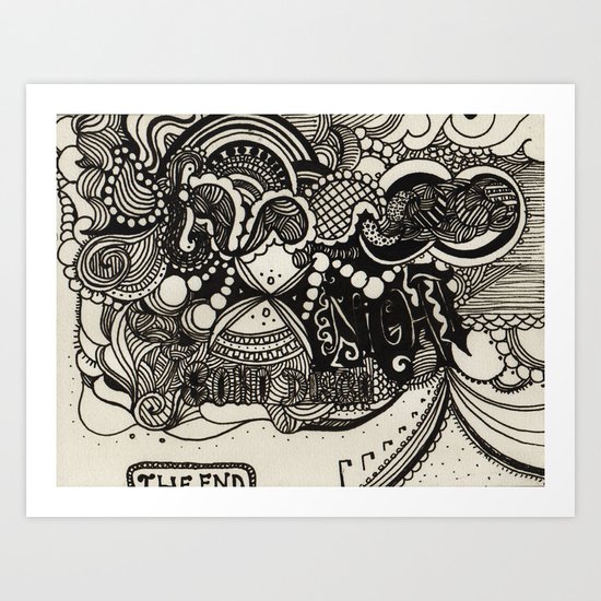 the end Art Print