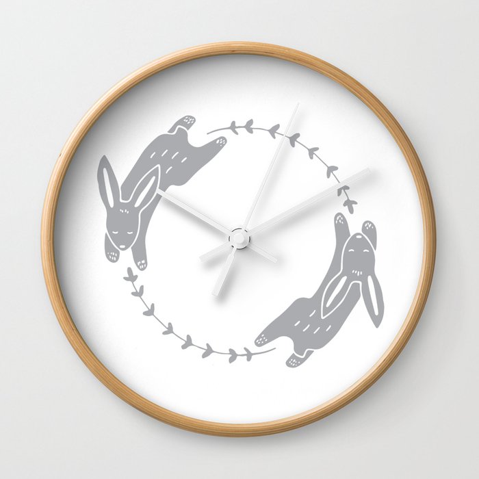 Hares Wall Clock
