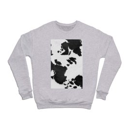 Hygge Cowhide Spots - Print with No Real Texture (farmhouse minimalism) Crewneck Sweatshirt