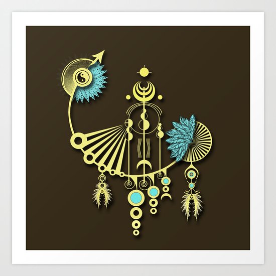 Tock Art Print