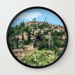 Balearic Village - Spain Wall Clock