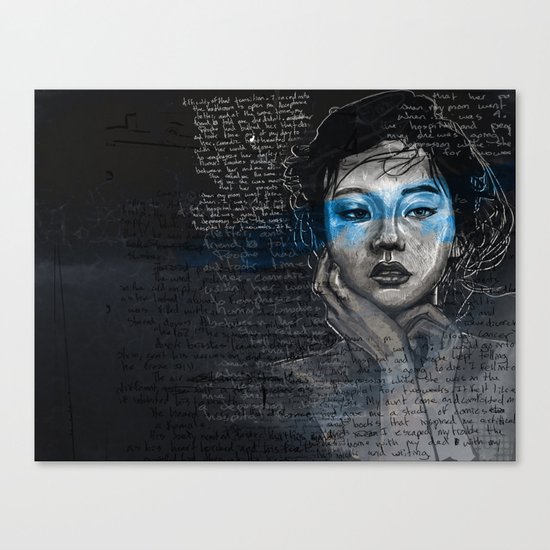 Portrait of A Sick Feeling Canvas Print