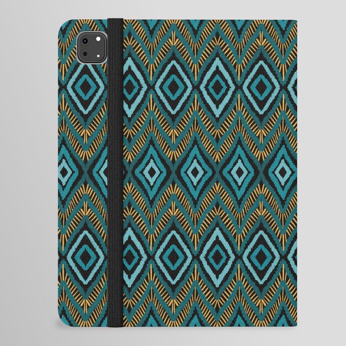 Textured Aztec pattern iPad Folio Case
