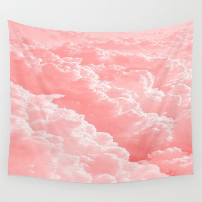 Pink cloud tapestry outlet