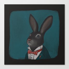 Mr O’Hare in a red bow tie  Canvas Print