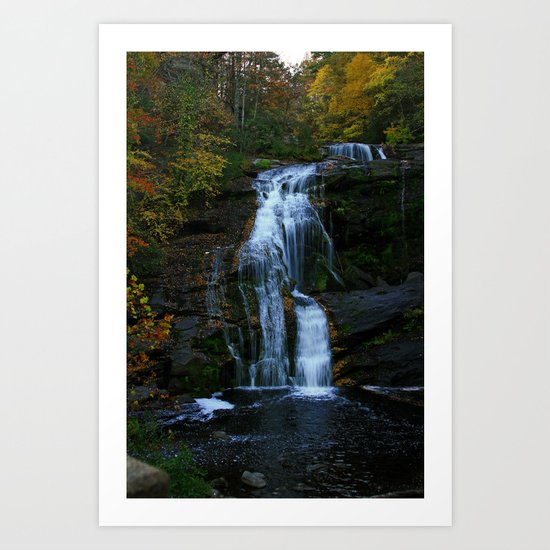 BALD RIVER FALLS Art Print