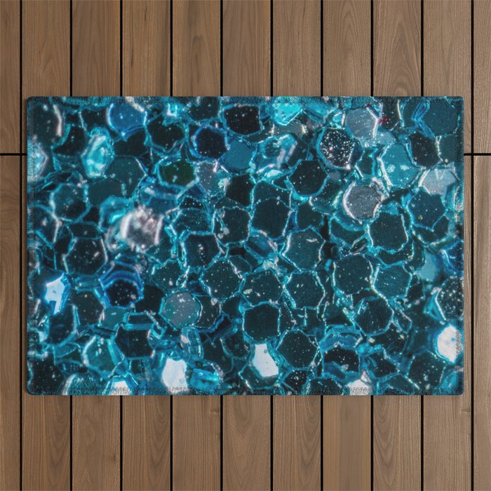 Turquoise Glam Outdoor Rug