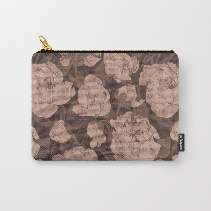 Blooming peonies 4 Carry-All Pouch