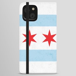 City of Chicago Flag Local Illinois Chicago Pride Colors of Chicago Flags Symbol of the City iPhone Wallet Case