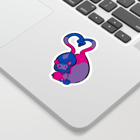 Bisexual Lgbt Pride Flag Rat Couple Sticker By Craftmancy Society6