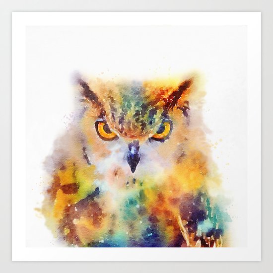 The Wise - Owl Art Print