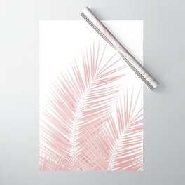 Blush Pink Palm Leaves Dream - Cali Summer Vibes #1 #tropical #decor #art #society6 Wrapping Paper
