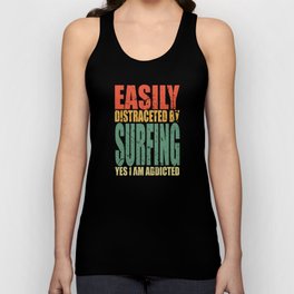 Surfing Saying funny Unisex Tank Top