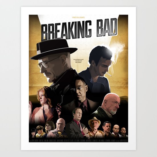 Breaking Bad - complete poster Art Print