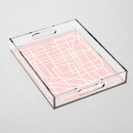 Lost Lines in Pink Acrylic Tray