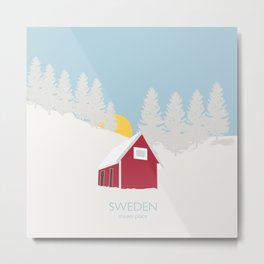 Sweden Metal Print