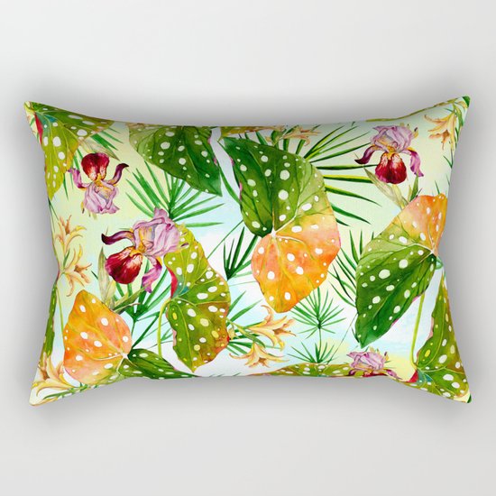 Tropical exotic pattern Rectangular Pillow