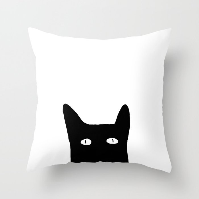 Kitty Cat Throw Pillow