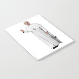 High Resolution Standing Waving Pope Francis Notebook