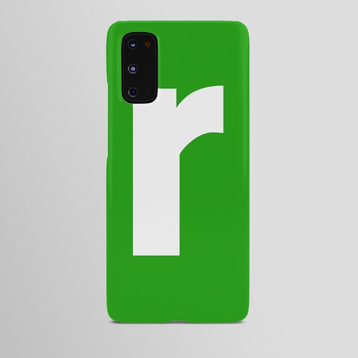 letter R (White & Green) Android Case