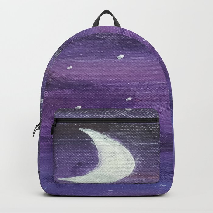 Mountains at night Backpack