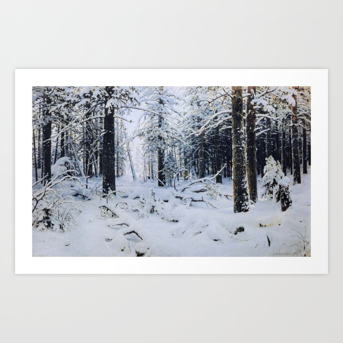 Winter Ivan Shishkin Art Print