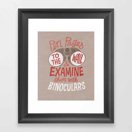 Pin Pages to the Wall Framed Art Print