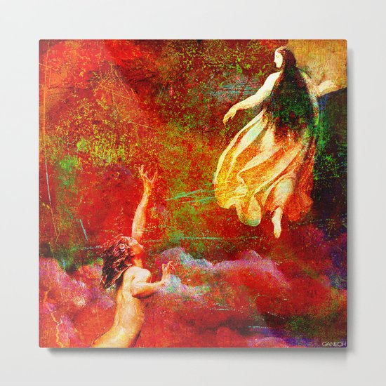 The farewells of the siren to the angel Uriel Metal Print