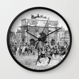 Napoleon I Reviewing His Troops Wall Clock