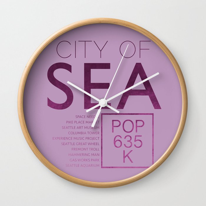 The City of Seattle Wall Clock