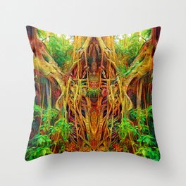 H.R. Giger's Brain on Drugs Throw Pillow