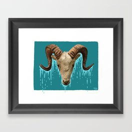 Ram's Head Framed Art Print