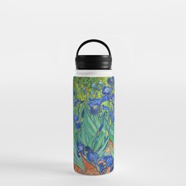 Vincent Van Gogh Irises Painting Water Bottle
