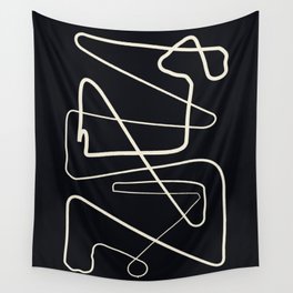 Movements Black Wall Tapestry