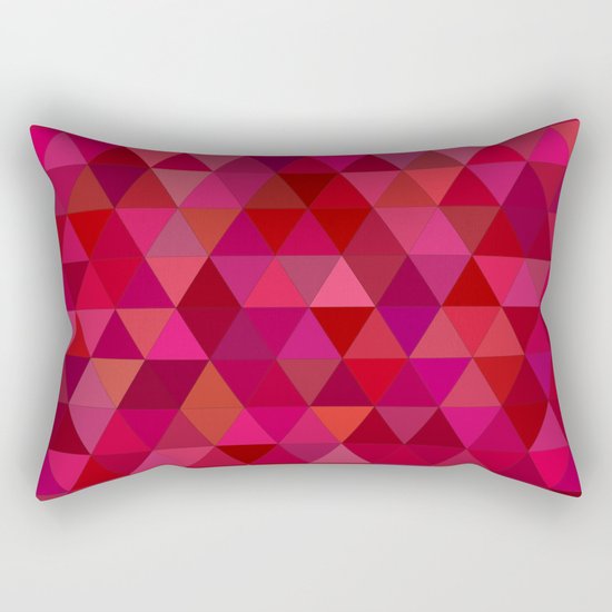 Bloody triangles Rectangular Pillow