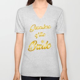 Grandma Of The Bride Wedding V Neck T Shirt