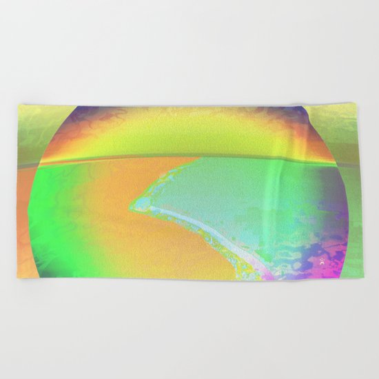Iceberg A68 - Ultraviolet Satin Beach Towel