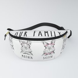 Our Family - Bunny Rabbits Fanny Pack