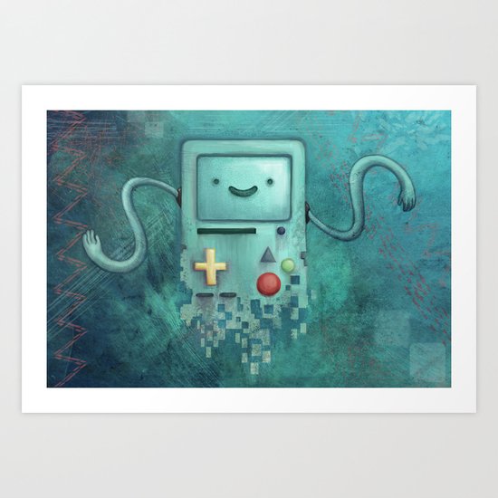 Beep Boop BMO Art Print
