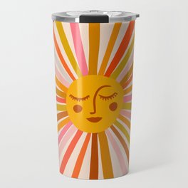 Sunshine – Retro Ochre Palette Travel Mug