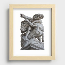 Statue Glitch Recessed Framed Print