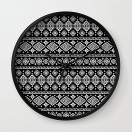 African Pattern Wall Clock