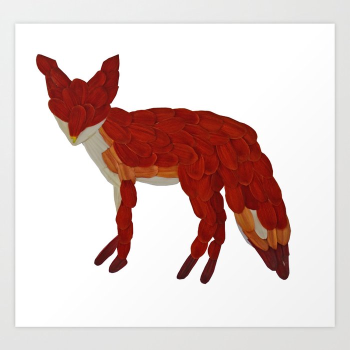 Foxy Art Print