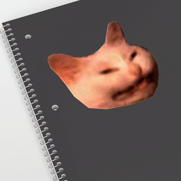 Smiling Grinning Cat Meme Sticker By Mchhome Society6